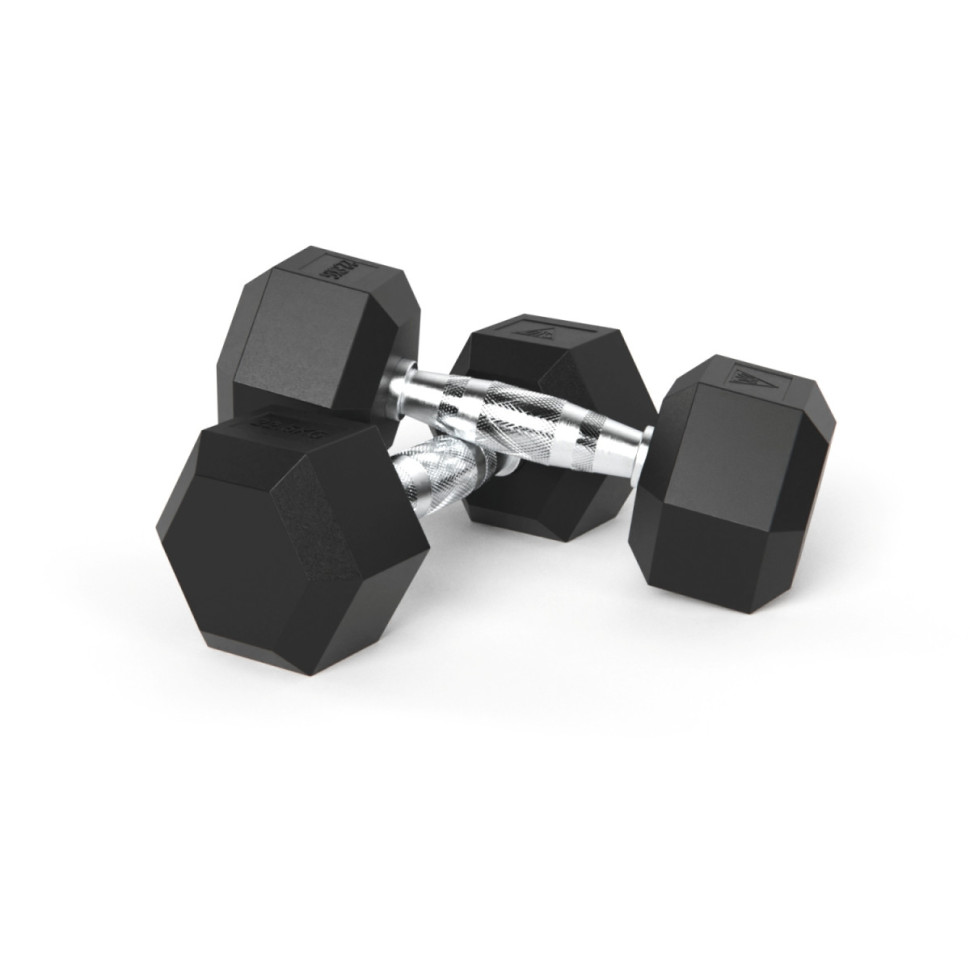 Гантели DFC гексаг. обрезиненная пара DB001-22,5 кг