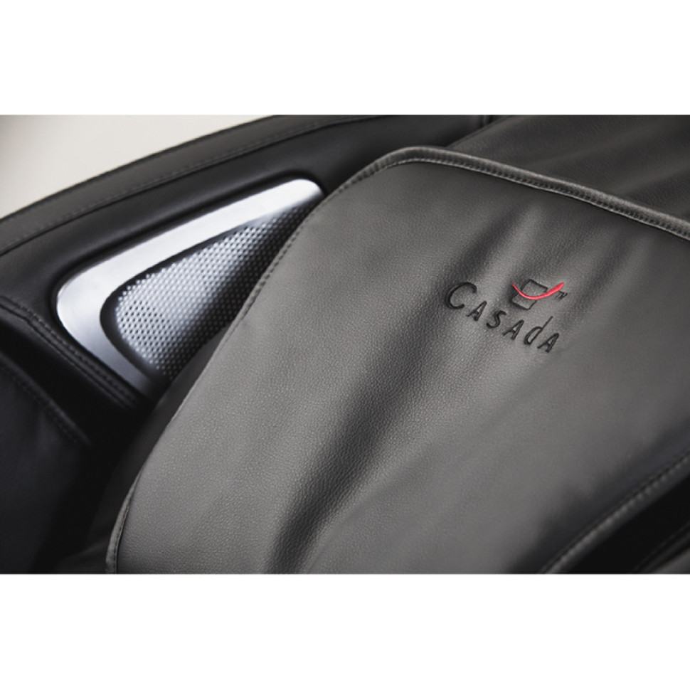 Массажное кресло Casada AlphaSonic II серо-черное