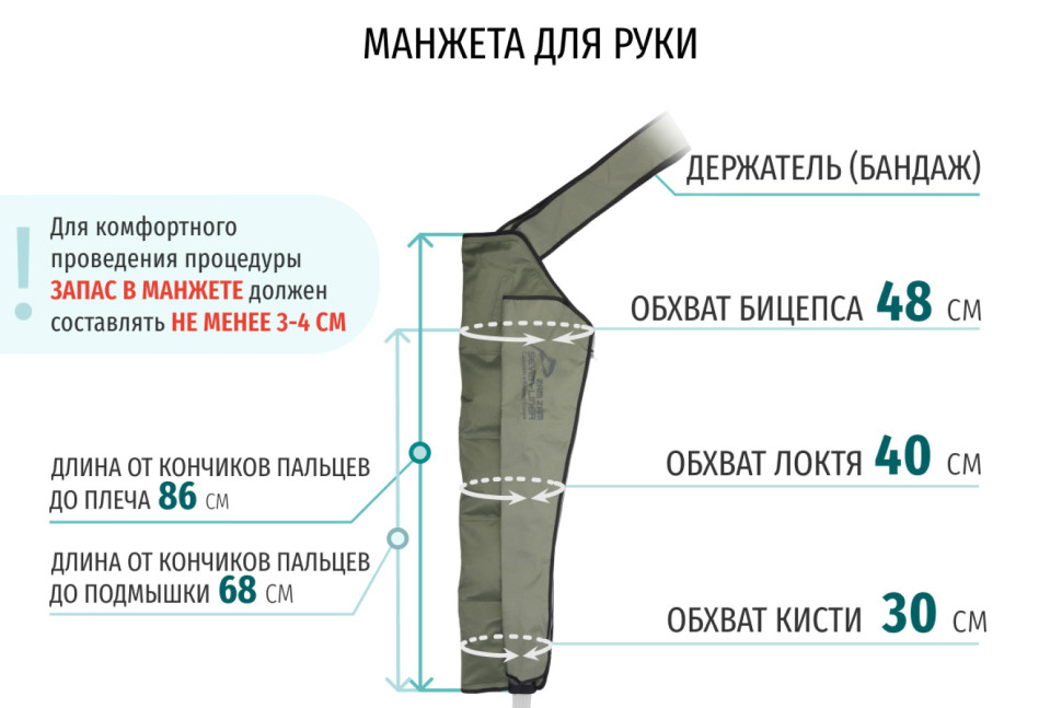 Аппарат для прессотерапии Seven Liner ZAM-02 ПОЛНЫЙ, L 