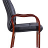 Кресло Everprof Monaco Wood CF Экокожа Черный