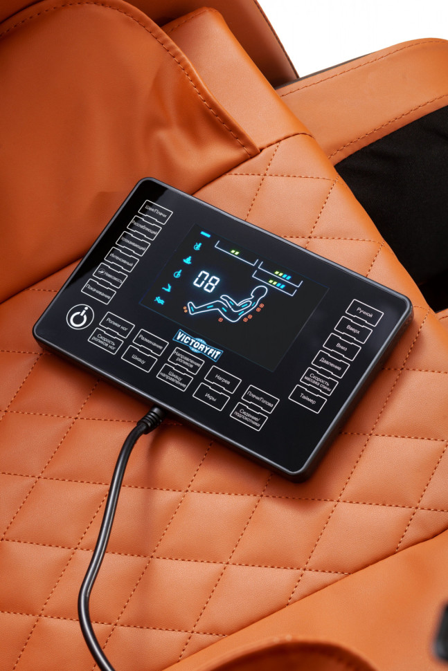 Массажное кресло VictoryFit VF-M15 Оранжевый-серый