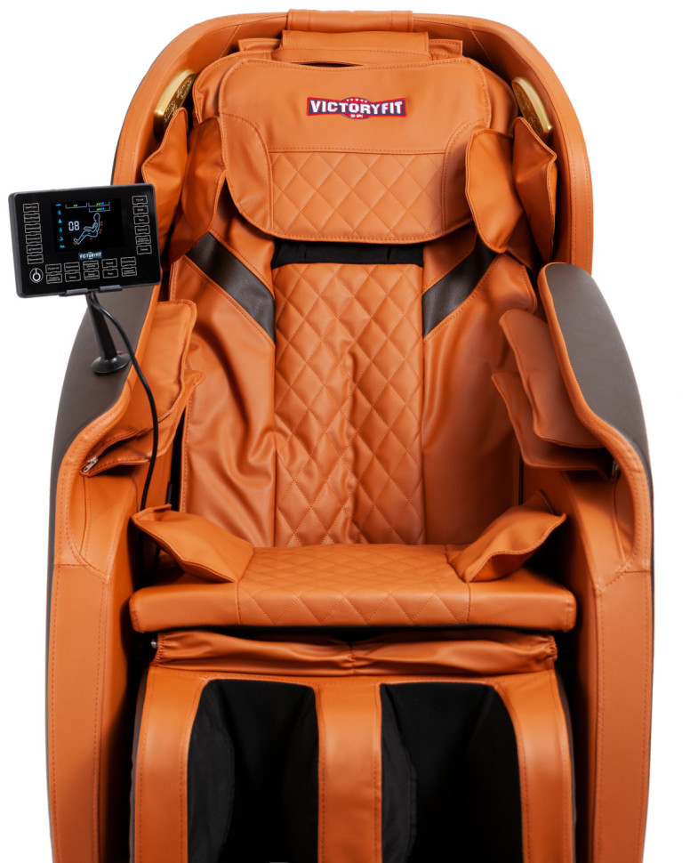 Массажное кресло VictoryFit VF-M15 Оранжевый-серый