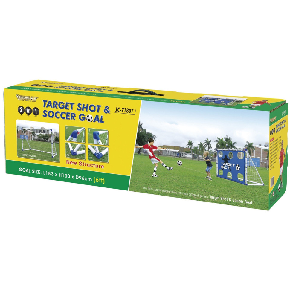 Ворота игровые DFC с сеткой-мишенью 183 см GOAL7180T