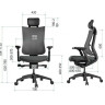 Функциональное кресло Schairs Tone-M01W, Цвет: серый