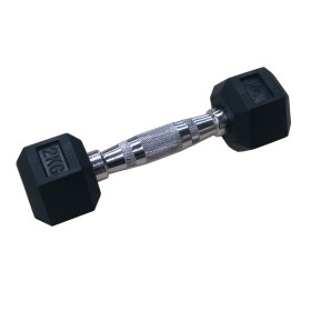 Гантели DFC гексаг. обрезиненная пара DB001-2 кг