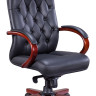 Кресло Everprof Monaco Wood Экокожа Черный