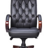 Кресло Everprof Monaco Wood Экокожа Черный