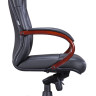 Кресло Everprof Monaco Wood Экокожа Черный