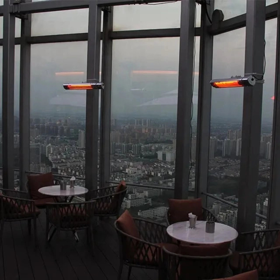 Уличный инфракрасный обогреватель Kvimol КМ-06К с пультом ДУ