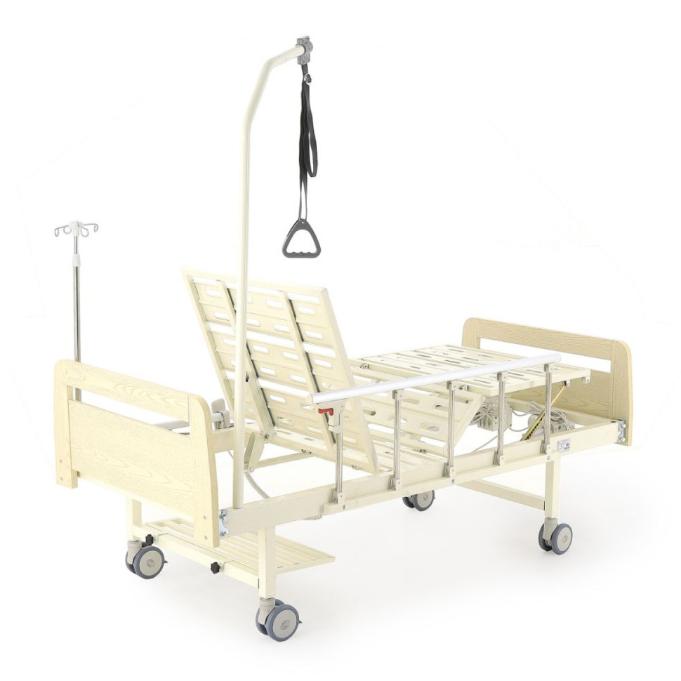 Кровать электрическая DB-7 (МЕ-2028Д-01) ЛДСП (светлое дерево) с матрасом