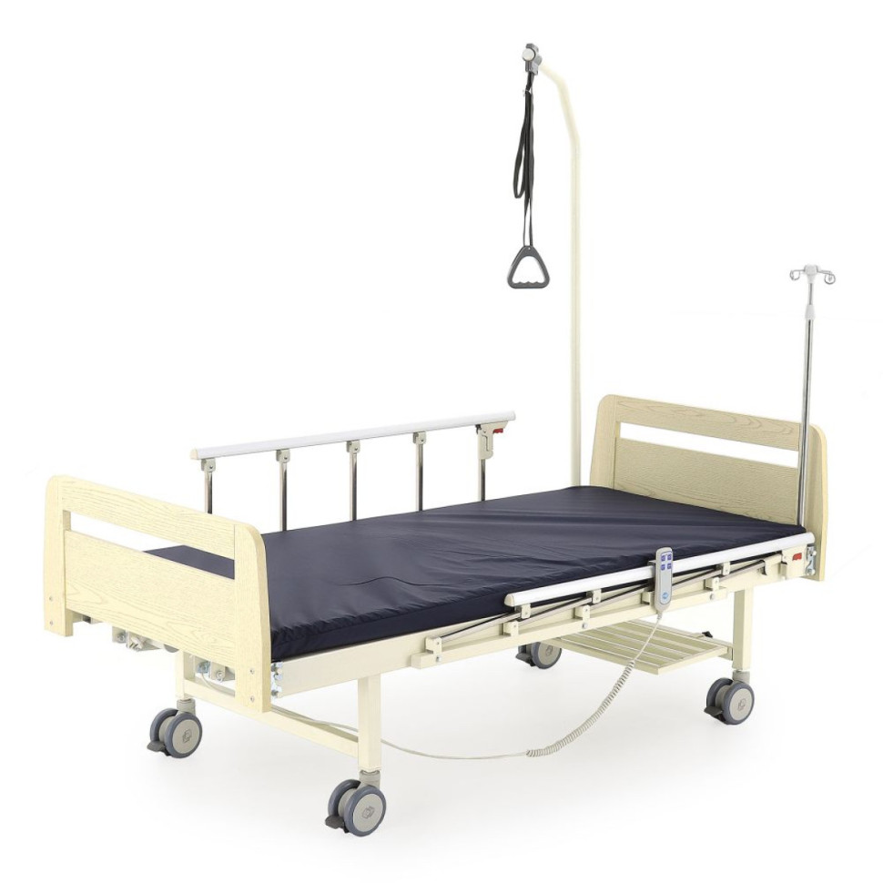 Кровать электрическая DB-7 (МЕ-2028Д-01) ЛДСП (светлое дерево) с матрасом