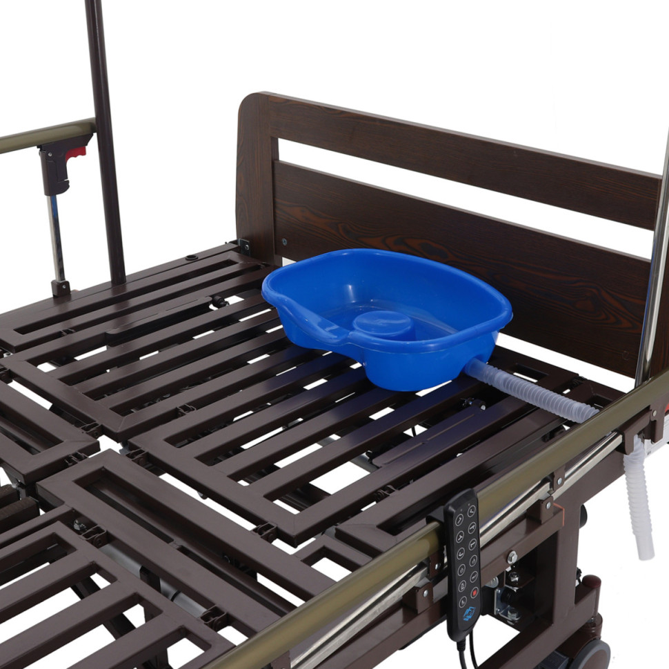 Кровать электр. Мед-Мос DB-11А (МЕ-5228Н-03) ЛДСП Венге ложе 199*120см (гибридный привод) с матрасом