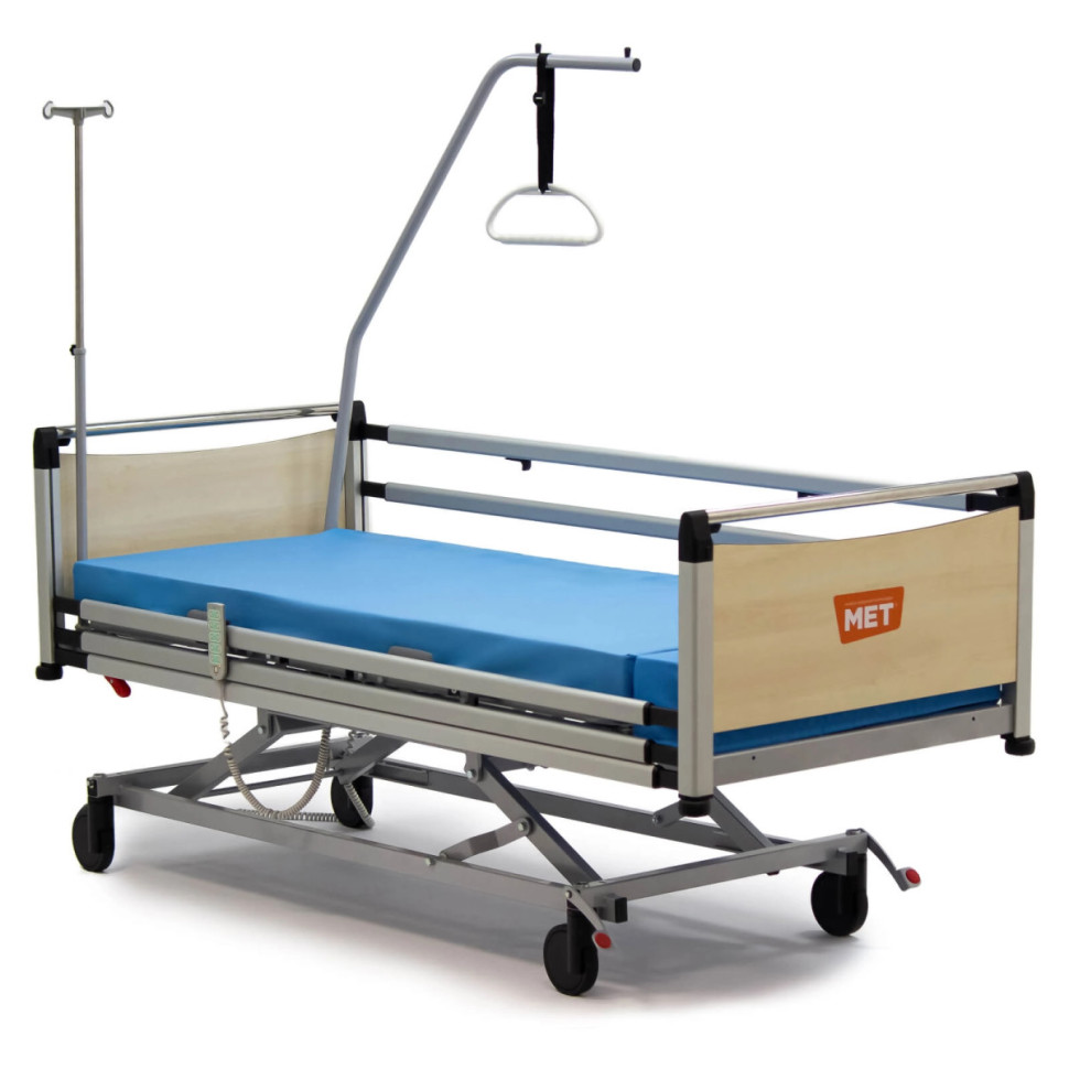 Кровать медицинская MET REBORN 4-секционная электрическая удлиненная (21335)