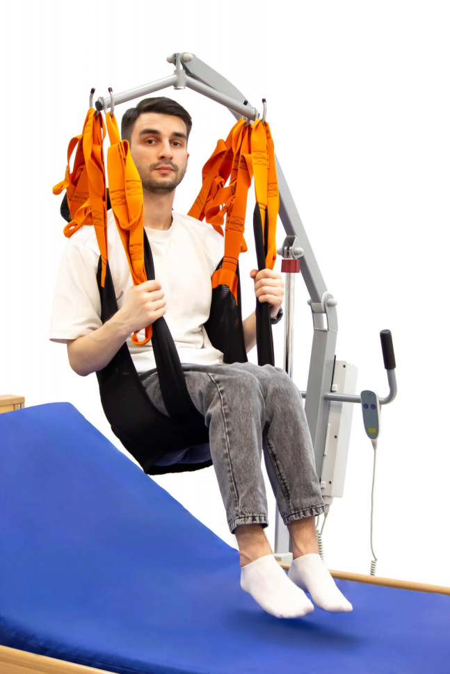 Подвес для подъемника с жесткими вставками, сетчатый полиэстер МЕТ RS-300 STRONG