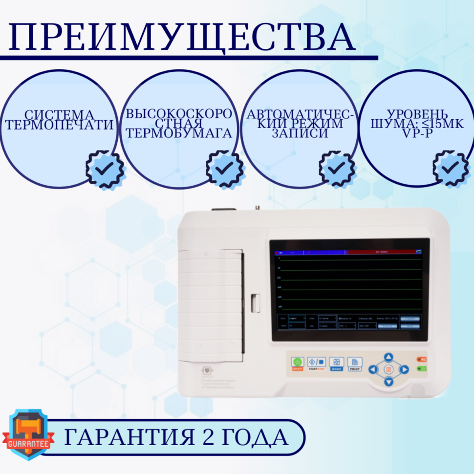 Электрокардиограф Med-Mos ECG600G