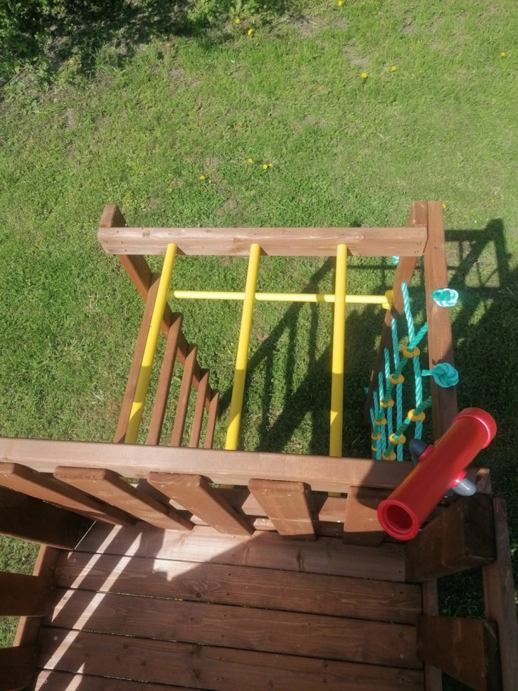 Детский городок ВЫШЕ ВСЕХ Теремок 4 (башня+балкон+спорт+кольцо)