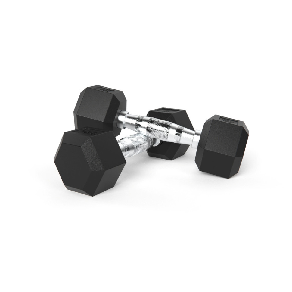 Гантели DFC гексаг. обрезиненная пара DB001-7 кг