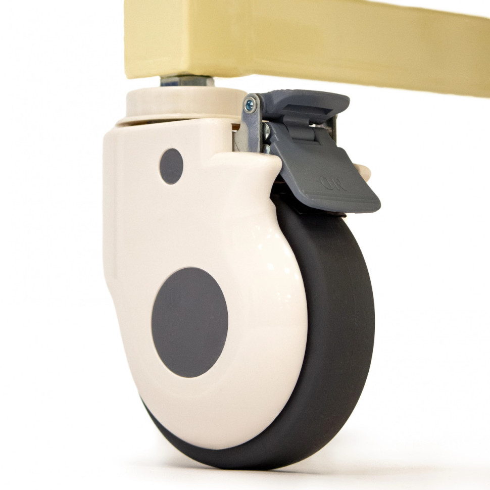 Кровать механич. МЕТ REMEKS (16742) с переворотом, туалет слева, с матрасом (Цвет бук)