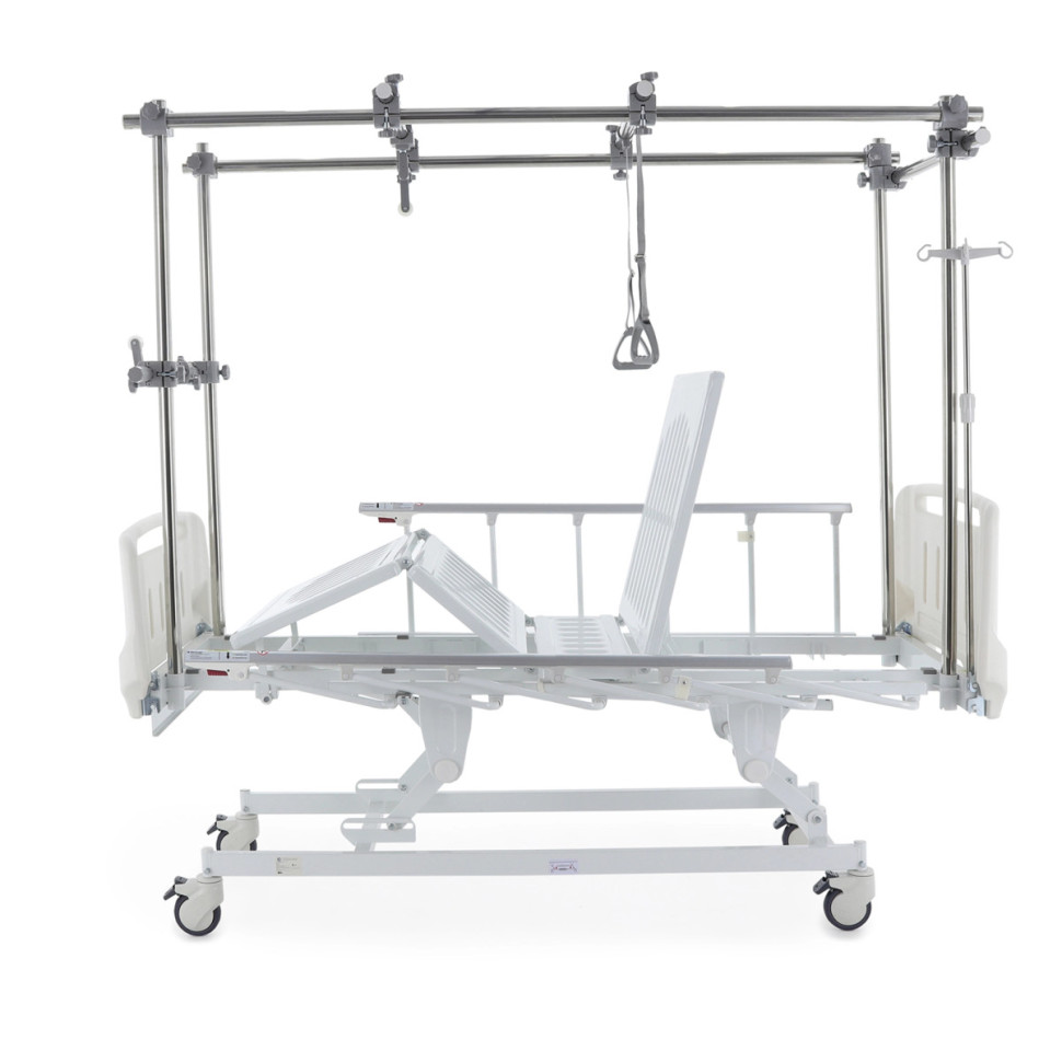 Кровать механическая MED-MOS Е-1 (ABS, 4 секции, матрас, рег.высоты, Т/АТ, тракц.рама)