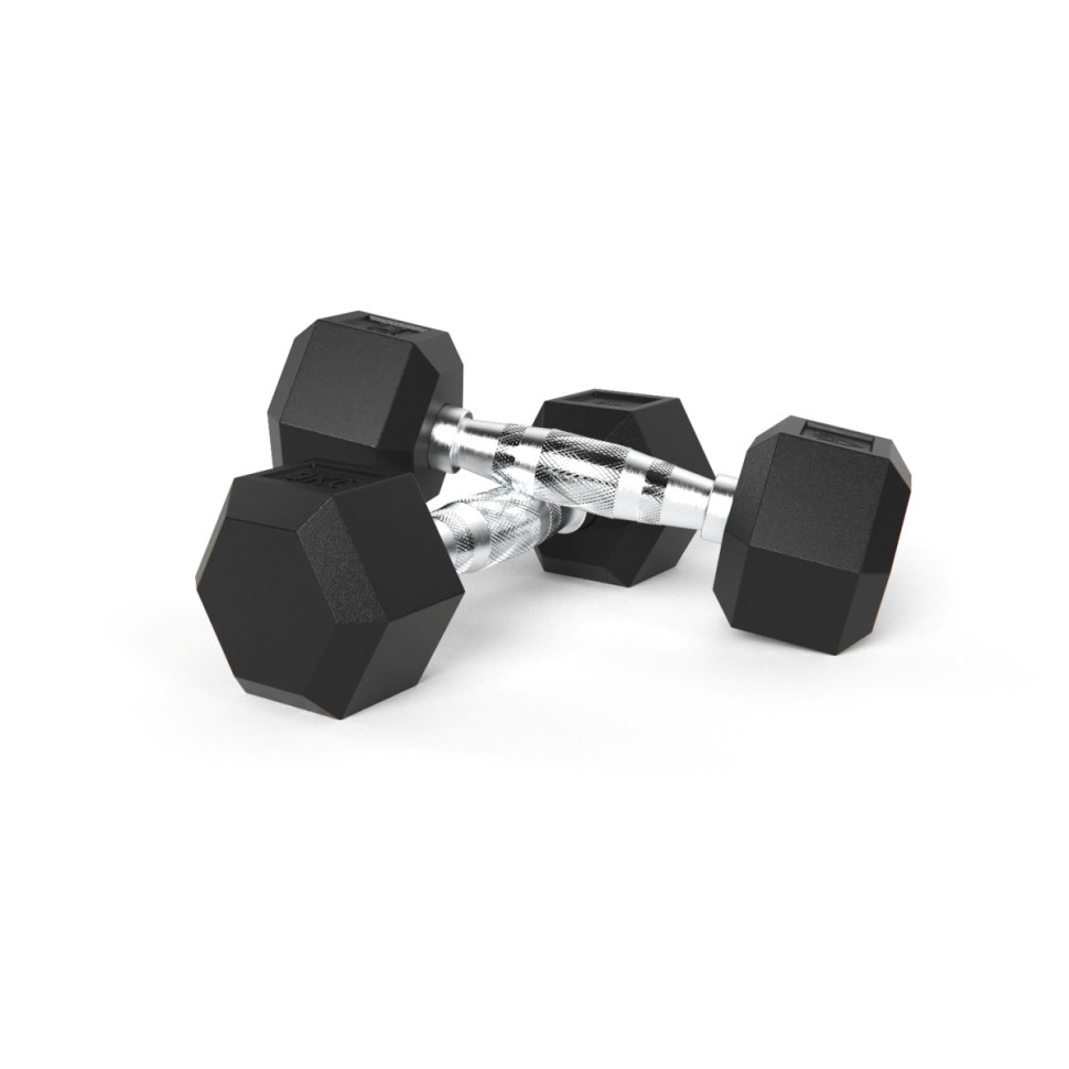 Гантели DFC гексаг. обрезиненная пара DB001-9 кг