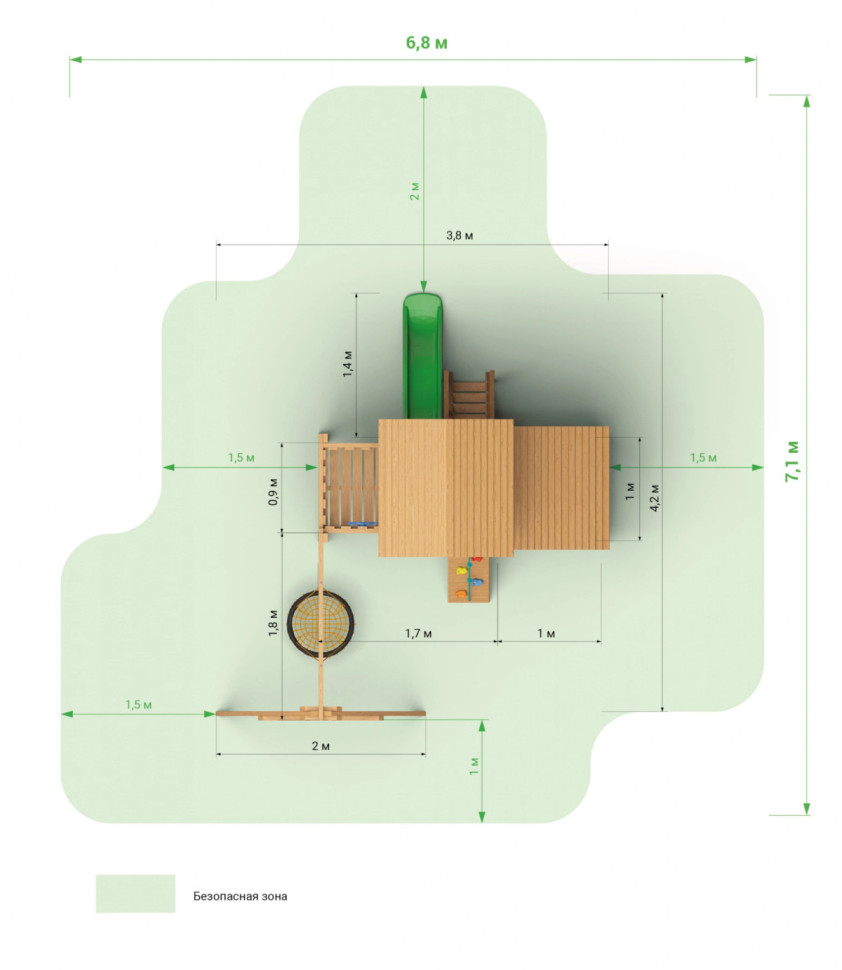 Детский городок Выше Всех Смарт 4