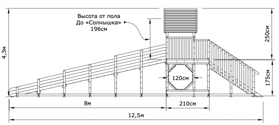Зимняя горка Markvel "Метелица"