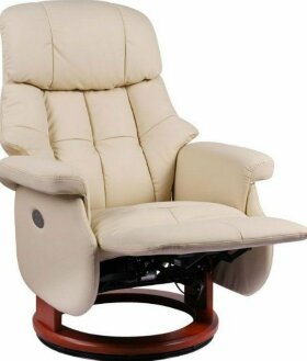 Кресло Reclainer LUX ELECTRO S16099RWB-061-029 обивка кожа цвет кремовый (светл)