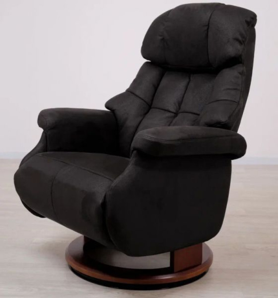 Кресло Reclainer LUX ELECTRO S16099RWB-HE016-029 обивка Нубук цвет черно-сер.(Charcoal)