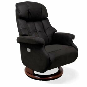 Кресло Reclainer LUX ELECTRO S16099RWB-HE016-029 обивка Нубук цвет черно-сер.(Charcoal)