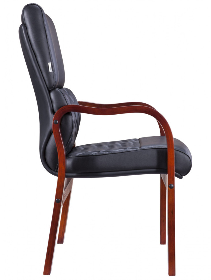 Кресло Everprof President Wood CF Экокожа Черный 