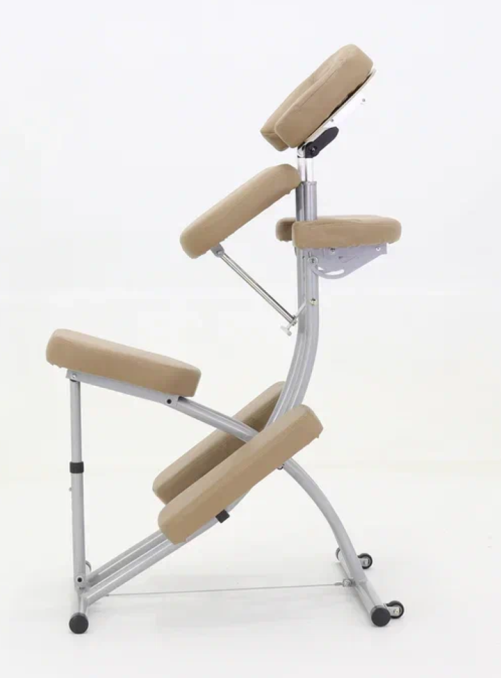 Кресло массажное для ШВЗ MA-03 (МСТ-3АЛ) (СТ-1ШАА) (алюм. DE LUXE) кофе с молоком