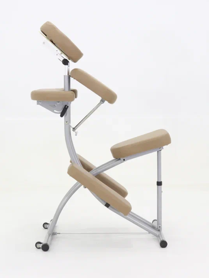 Кресло массажное для ШВЗ MA-03 (МСТ-3АЛ) (СТ-1ШАА) (алюм. DE LUXE) кофе с молоком