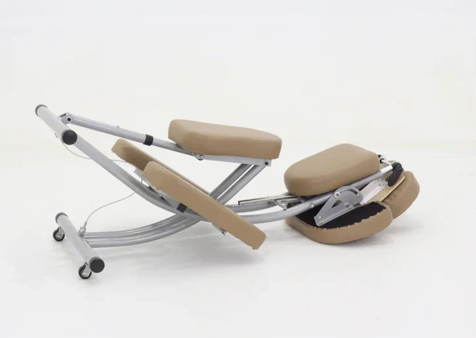 Кресло массажное для ШВЗ MA-03 (МСТ-3АЛ) (СТ-1ШАА) (алюм. DE LUXE) кофе с молоком