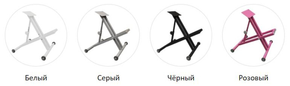 Стул коленный эргономичный "ОЛИМП" СК-2-2Г цвет белый (корпус серого цвета)