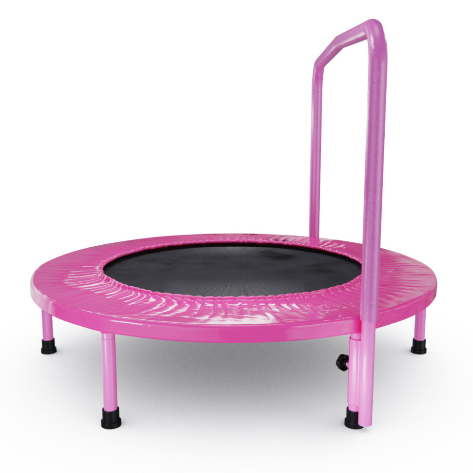 Батут с поручнем DFC JUMPFIT 36'' розовый