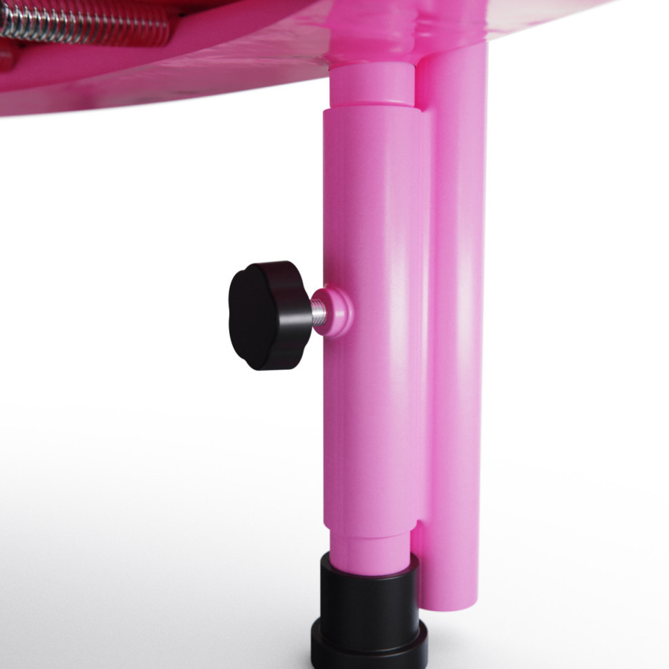 Батут с поручнем DFC JUMPFIT 36'' розовый