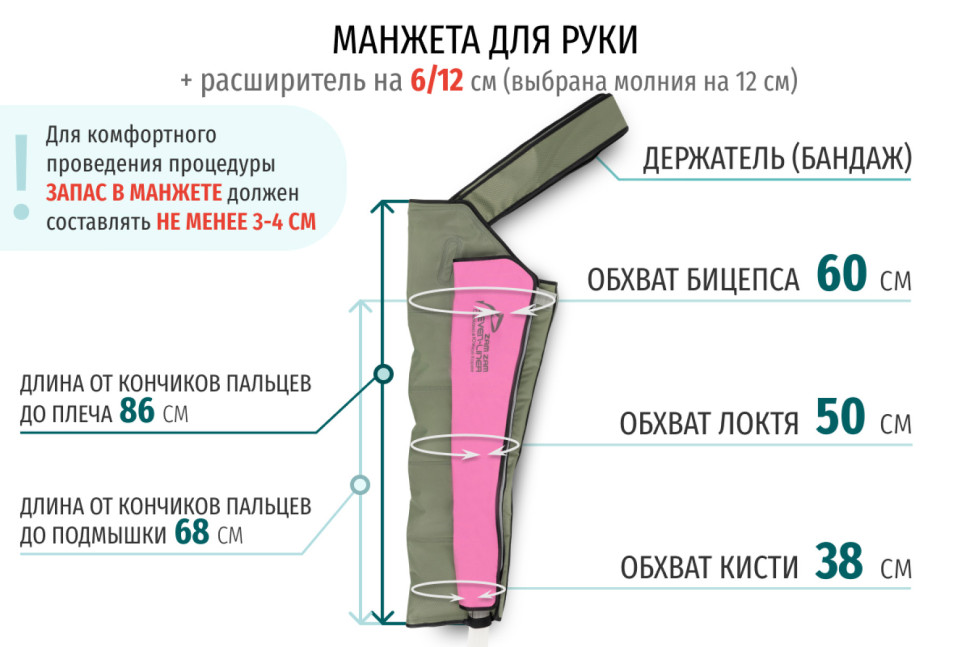 Аппарат для прессотерапии Seven Liner Zam-02 ARM (манжета для руки)