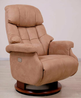 Кресло Reclainer LUX ELECTRO S16099RWB-HE02-029 обивка Нубук цвет бежевый (бронз) Taupe