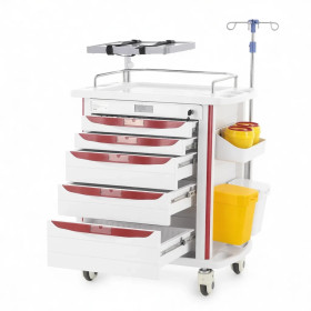 Тележка медицинская MED-MOS ЕТ850-01 ТМ-020АН-00 белый