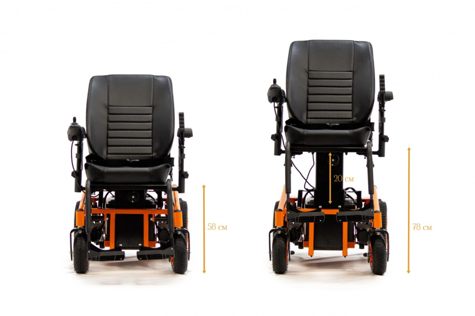 Инвалидное кресло-коляска с ЛИФТОМ MET NOVA