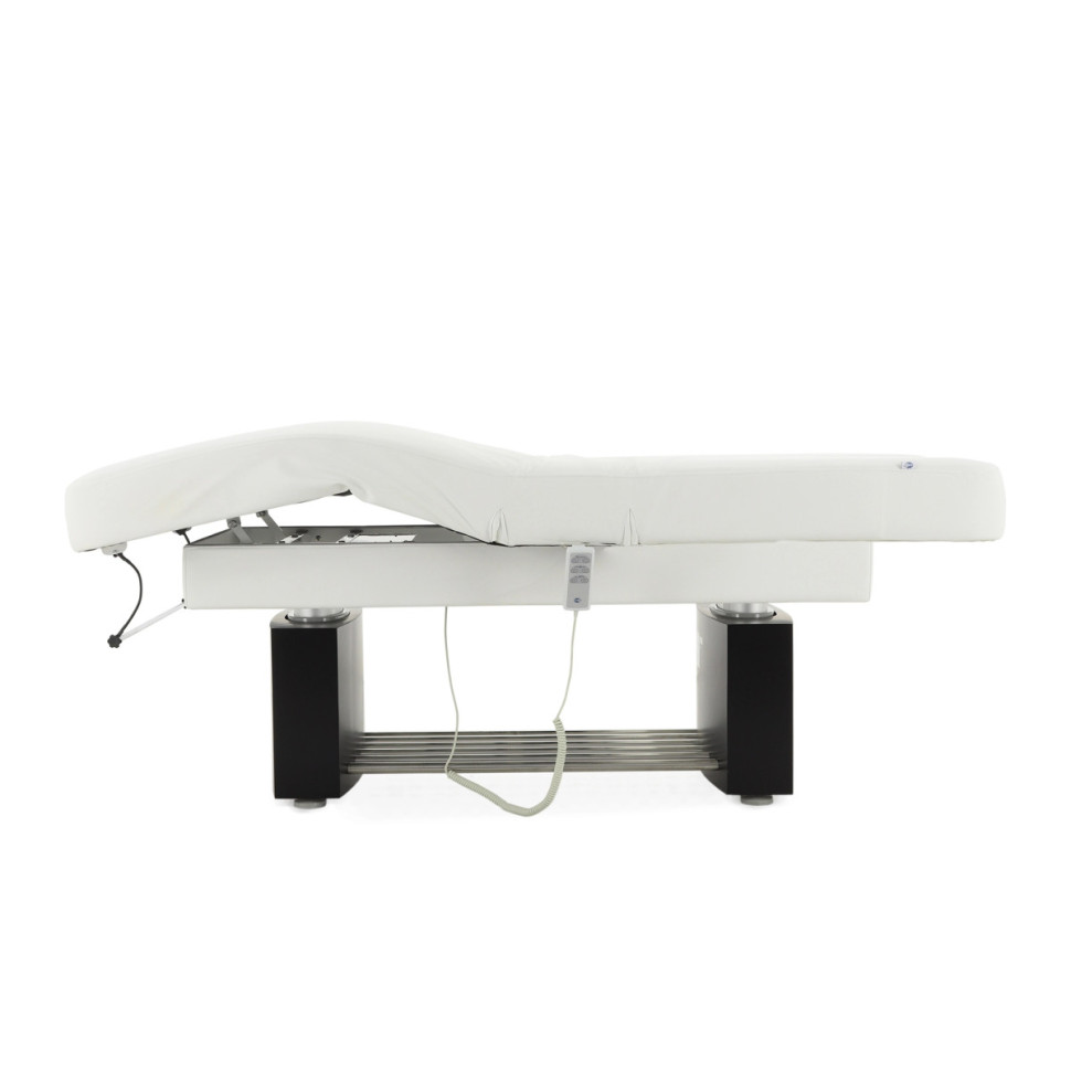 Массажный стол электрический MED-MOS ММКМ-2 (КО-160.1Д) белый/венге, с подогревом ложа