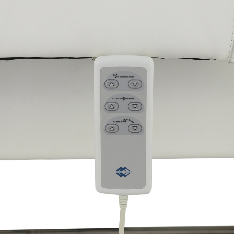 Массажный стол электрический MED-MOS ММКМ-2 (КО-160.1Д) белый/венге, с подогревом ложа