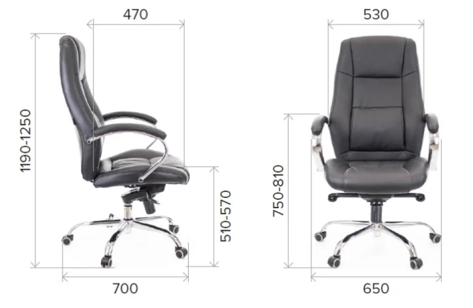 Кресло Everprof Kron M Экокожа Черный