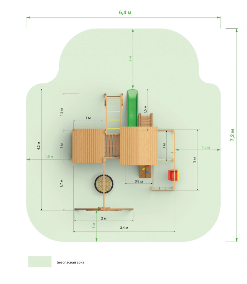 Детский городок Выше Всех Смарт 1