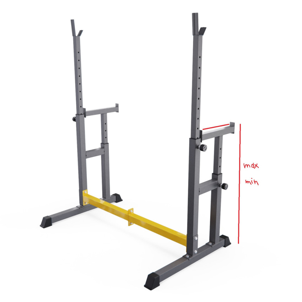 Стойка для штанги с подстраховкой DFC Y-GYM TF-62