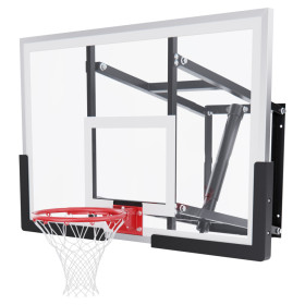 Баскетбольный щит DFC со съёмным регулятором высоты, стекло 6 мм, 120 х 80 см