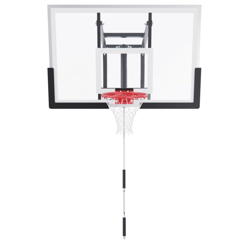 Баскетбольный щит DFC со съёмным регулятором высоты, стекло 6 мм, 120 х 80 см