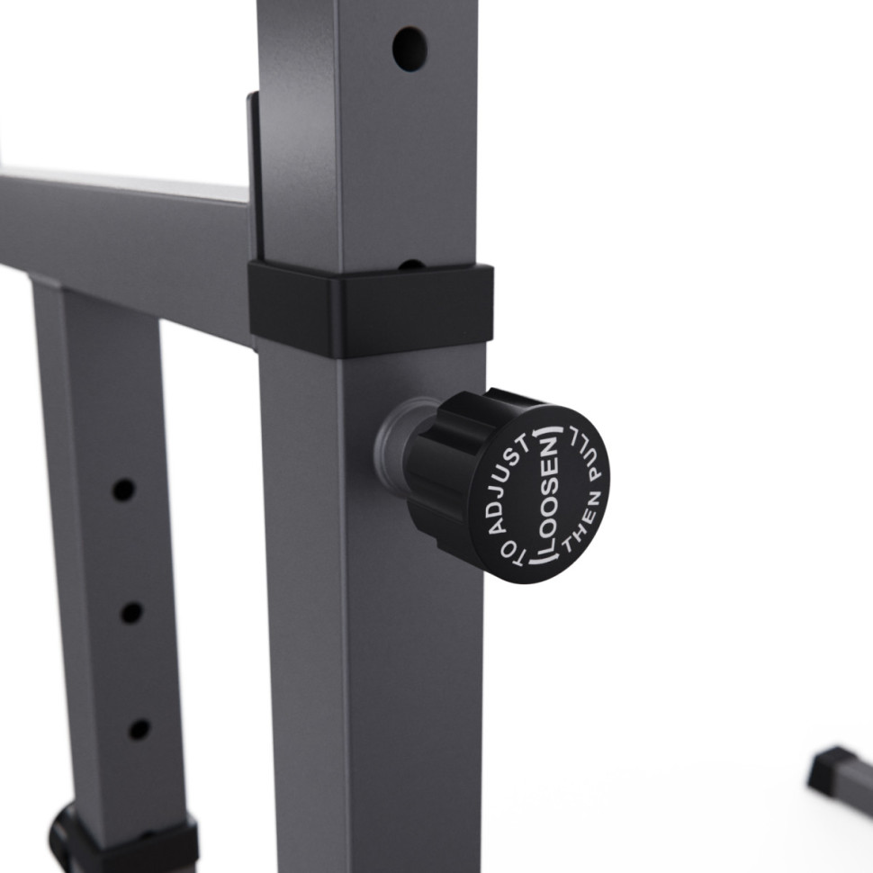 Стойка для штанги с подстраховкой DFC Y-GYM TF-63, с упорами для отжиманий