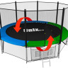 Батут Unix line Classic с внешней сеткой 12 футов - 360 см (двухцветный) (TRUCL12OUT)