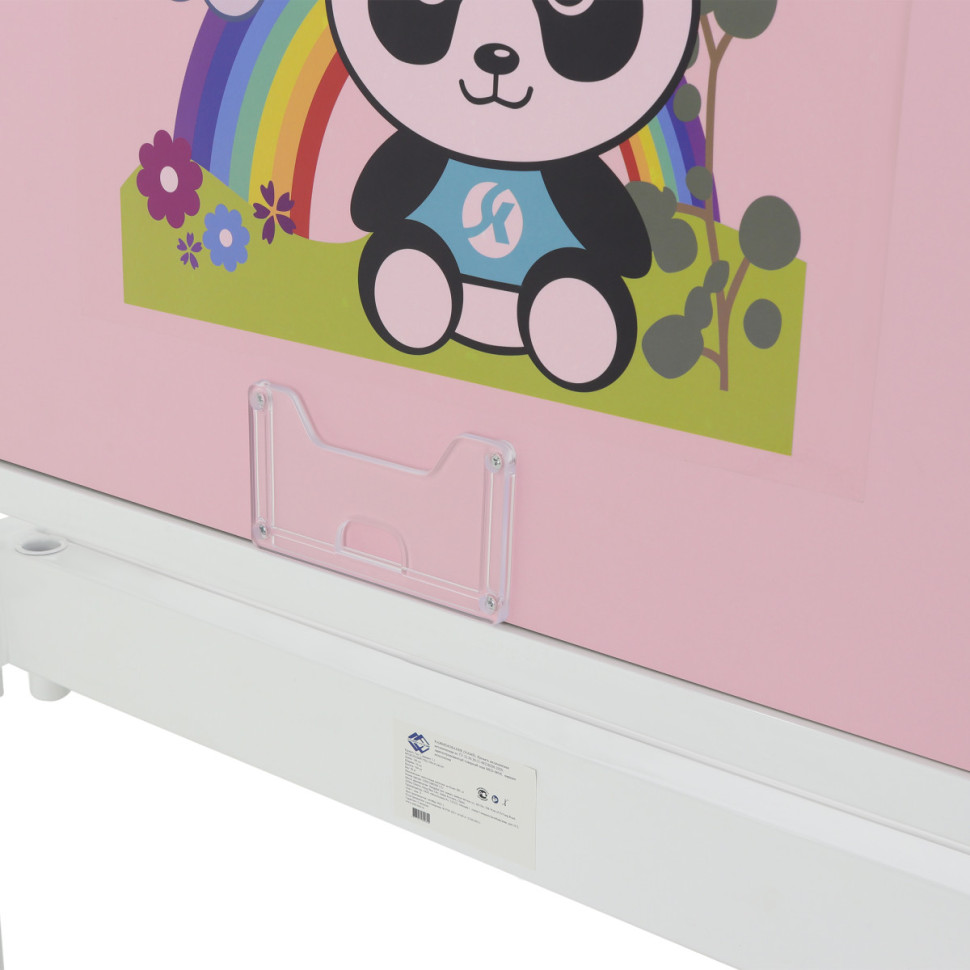 Кровать детская 1-секционная неподвижная Med-Mos Тип 3 вариант 3.1 DM-0124S-01 (белый) ТУ 32.50.30-21-98238288-2020 с матрасом